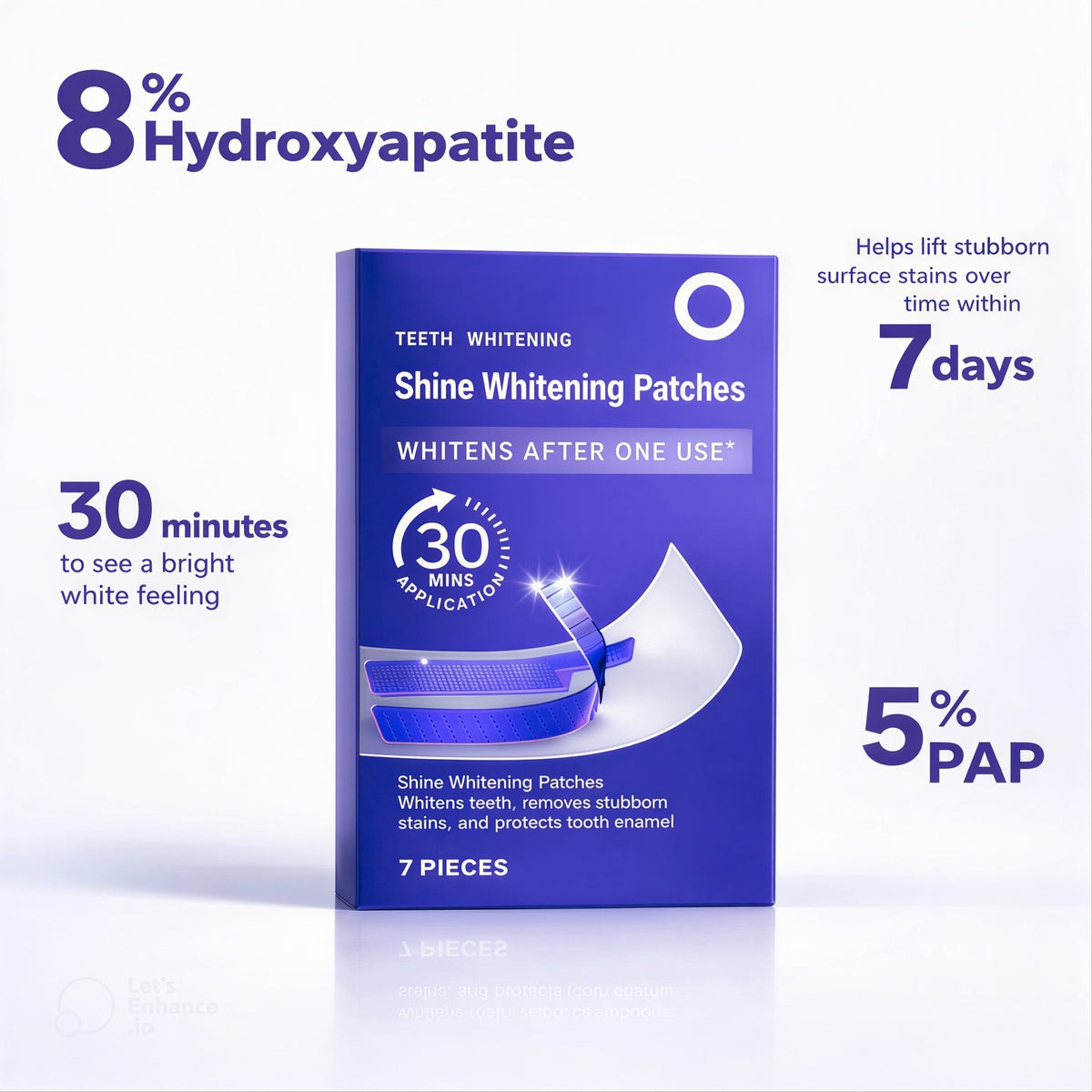Pawelle Teeth Whitening Strips -Zero Sensitivity, Quick Results